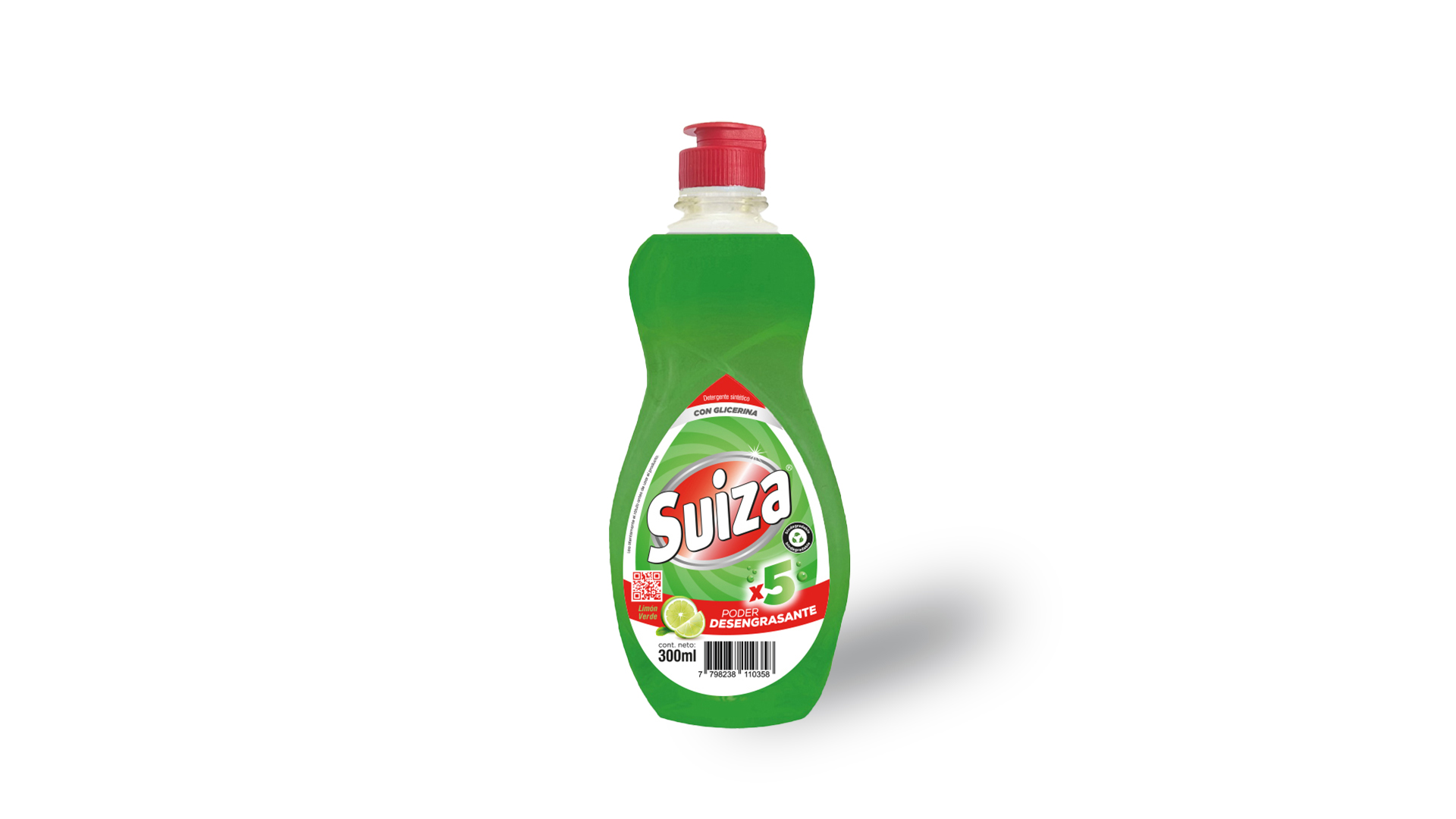 Detergente Suiza Limón Verde